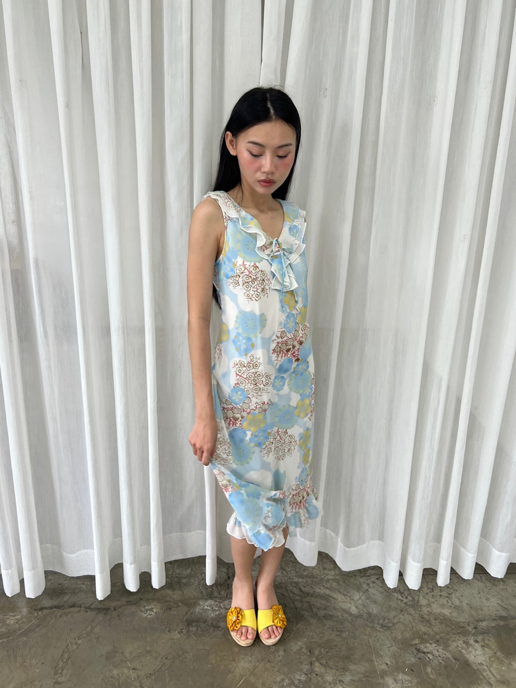 Dreamy floral ruffle dress