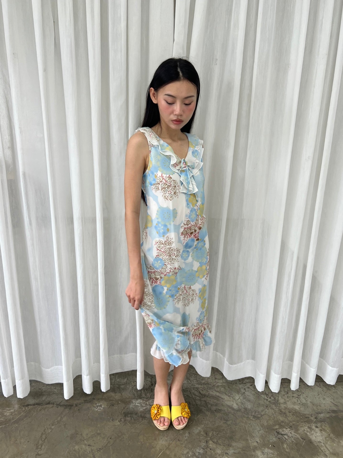 Dreamy floral ruffle dress