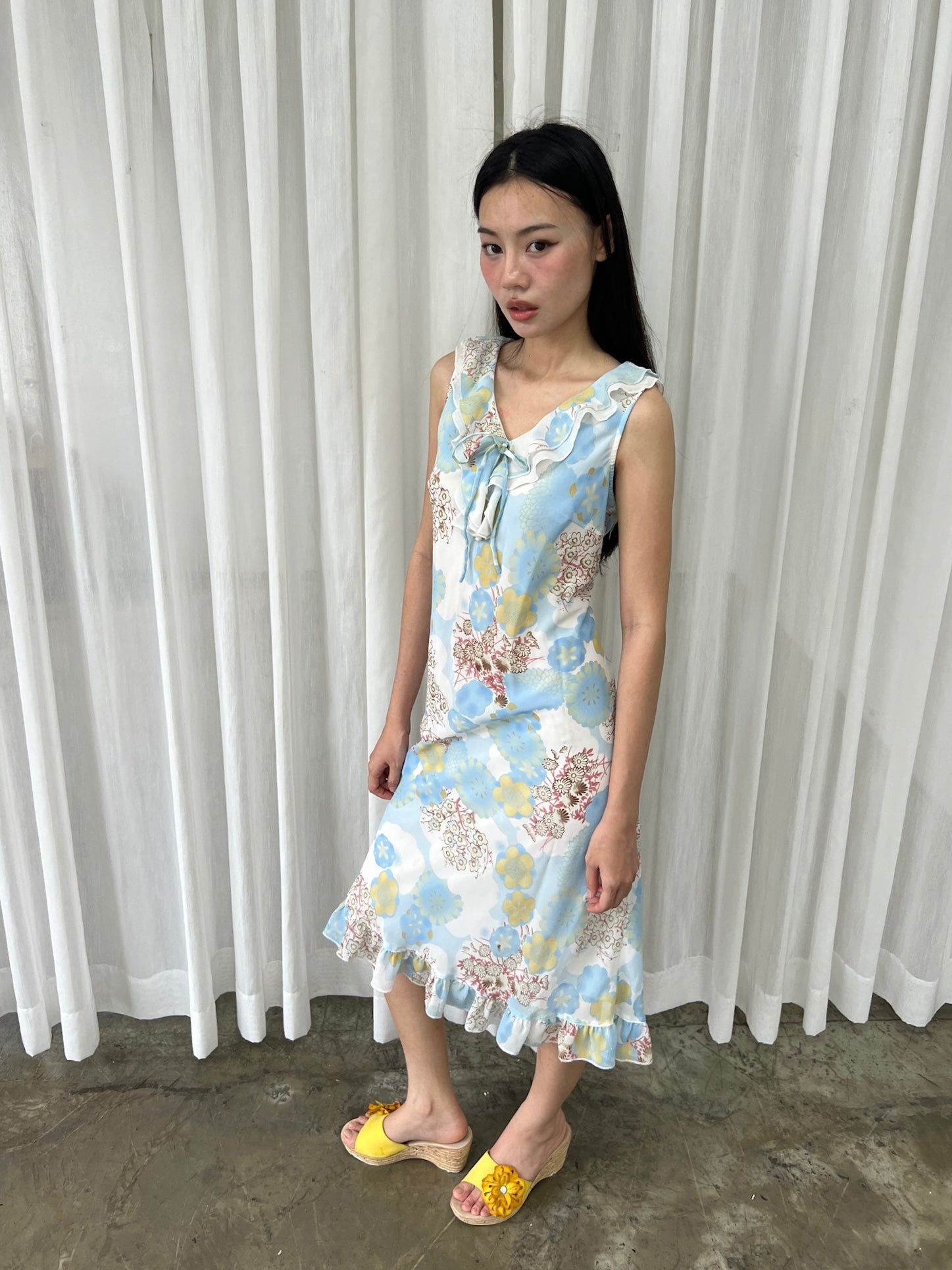 Dreamy floral ruffle dress