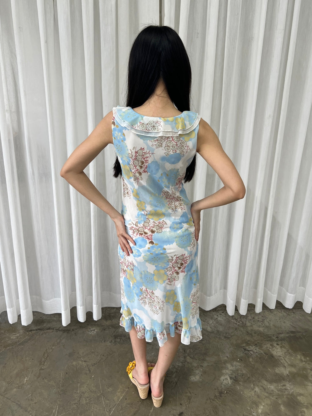 Dreamy floral ruffle dress
