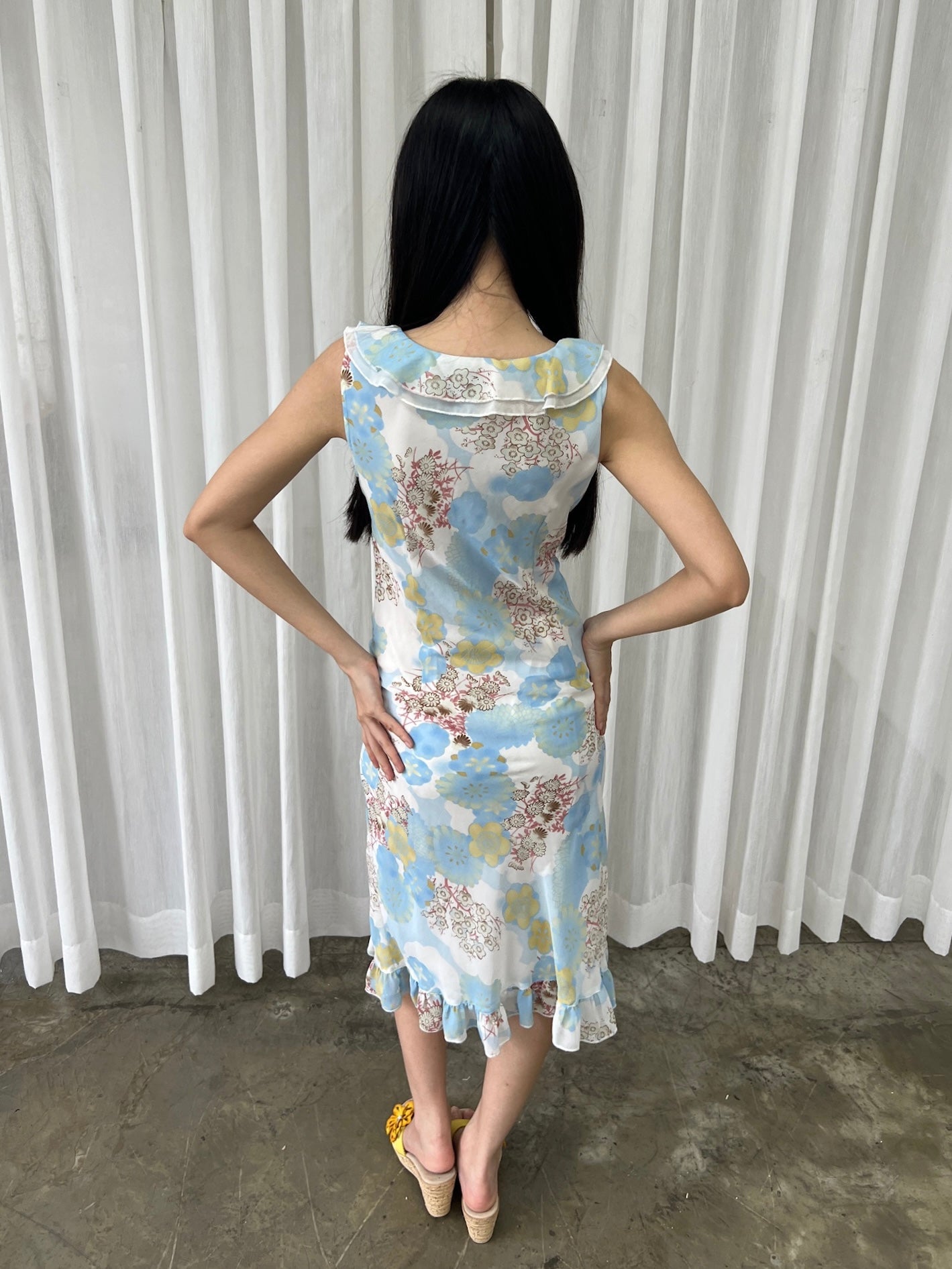 Dreamy floral ruffle dress