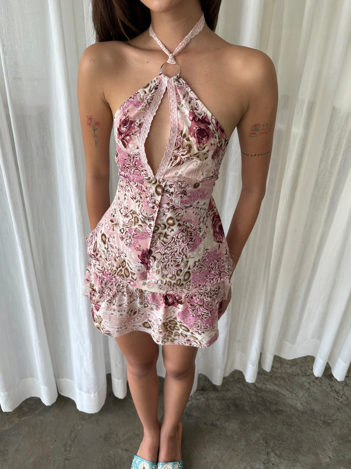 Lace rose paisley set