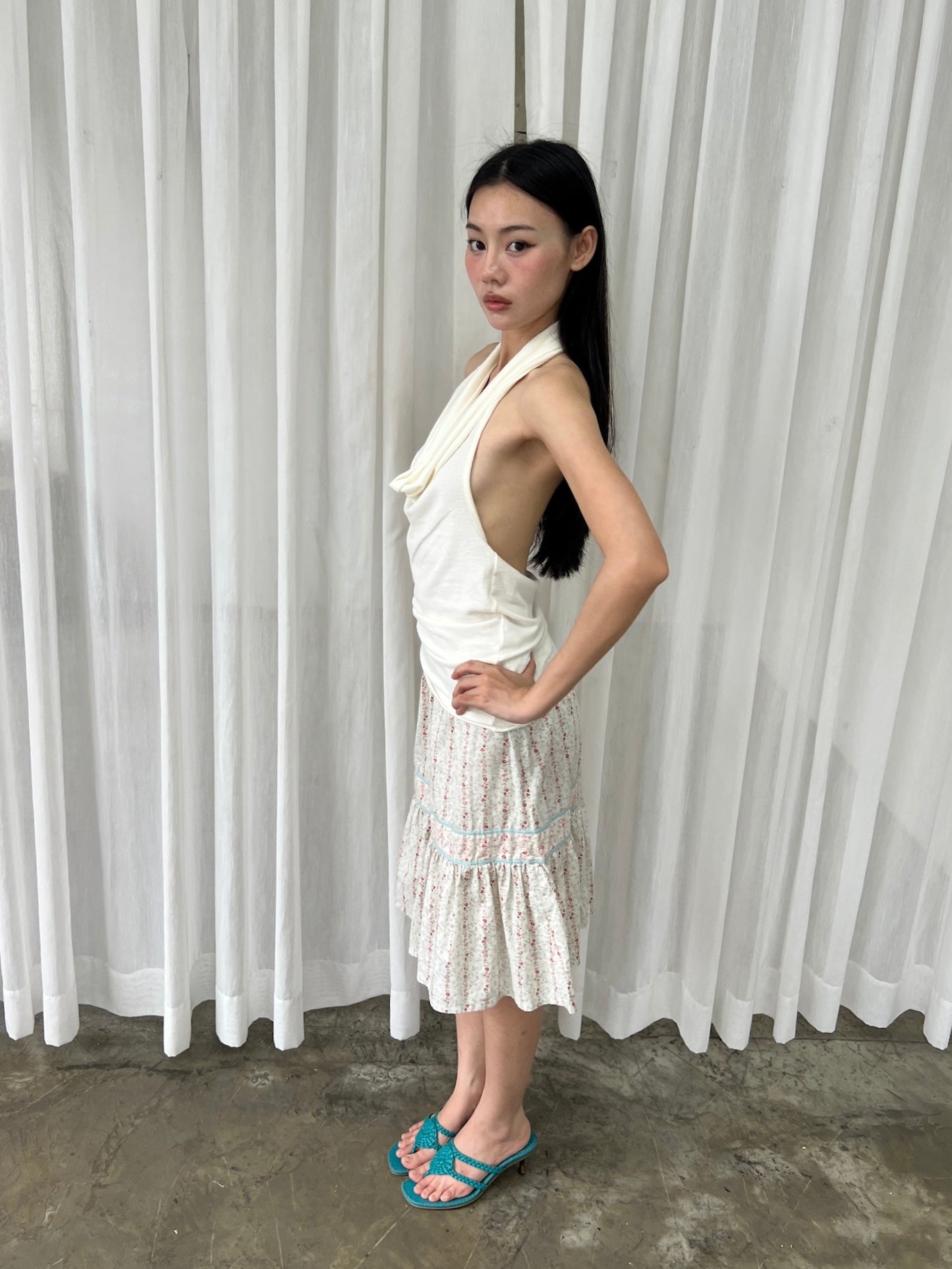Cottage print skirt