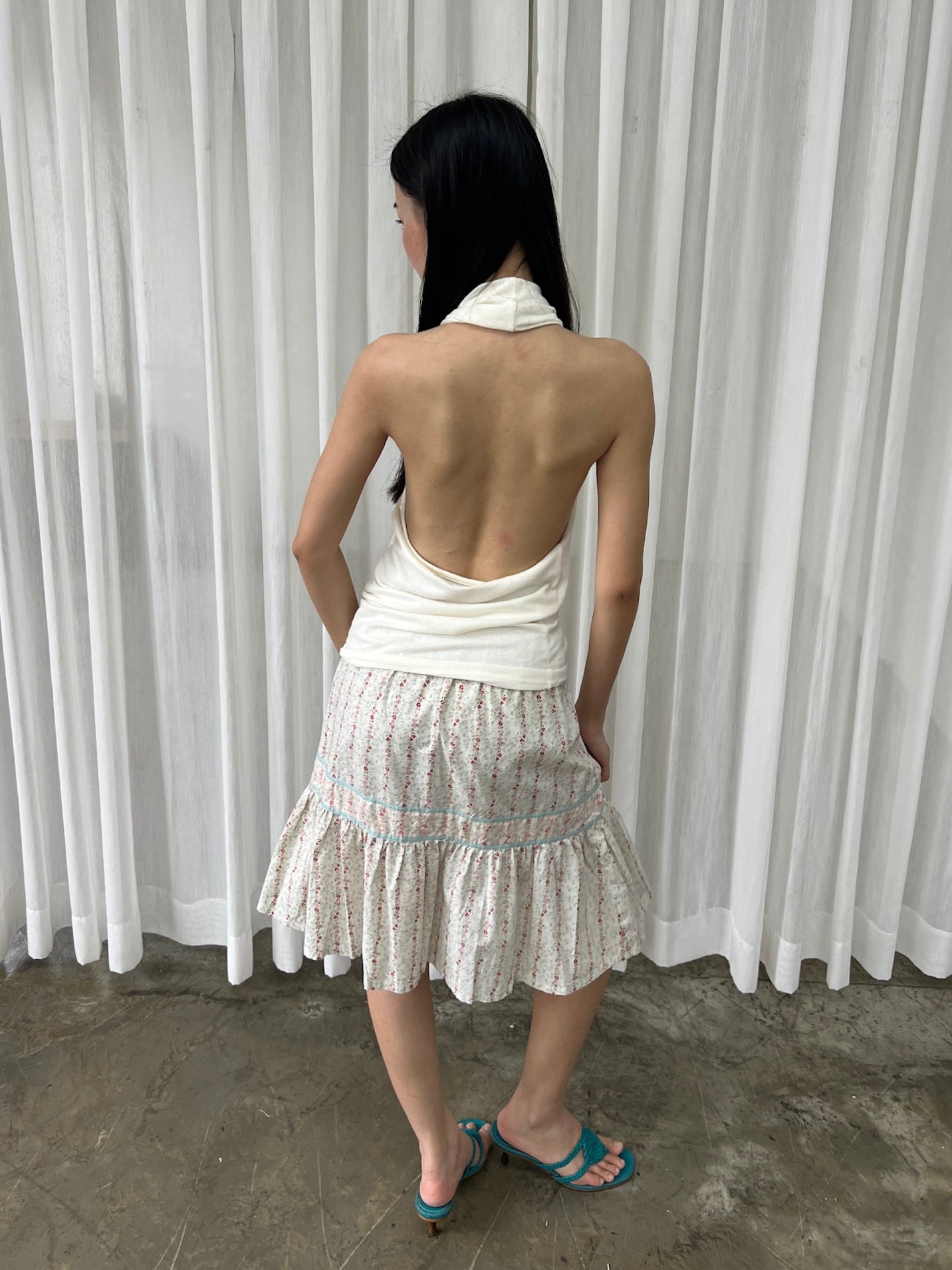 Cottage print skirt