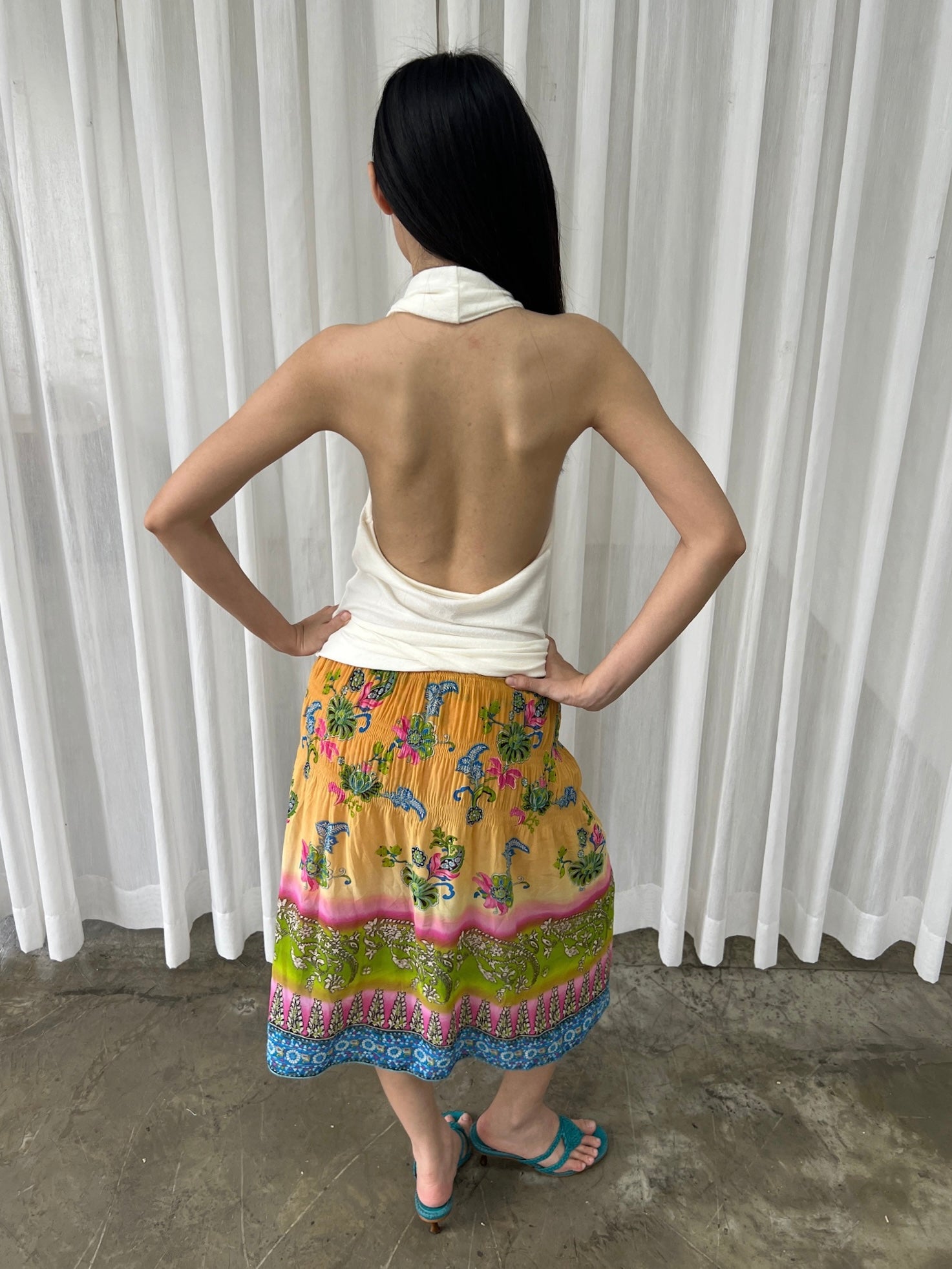 Boho print skirt