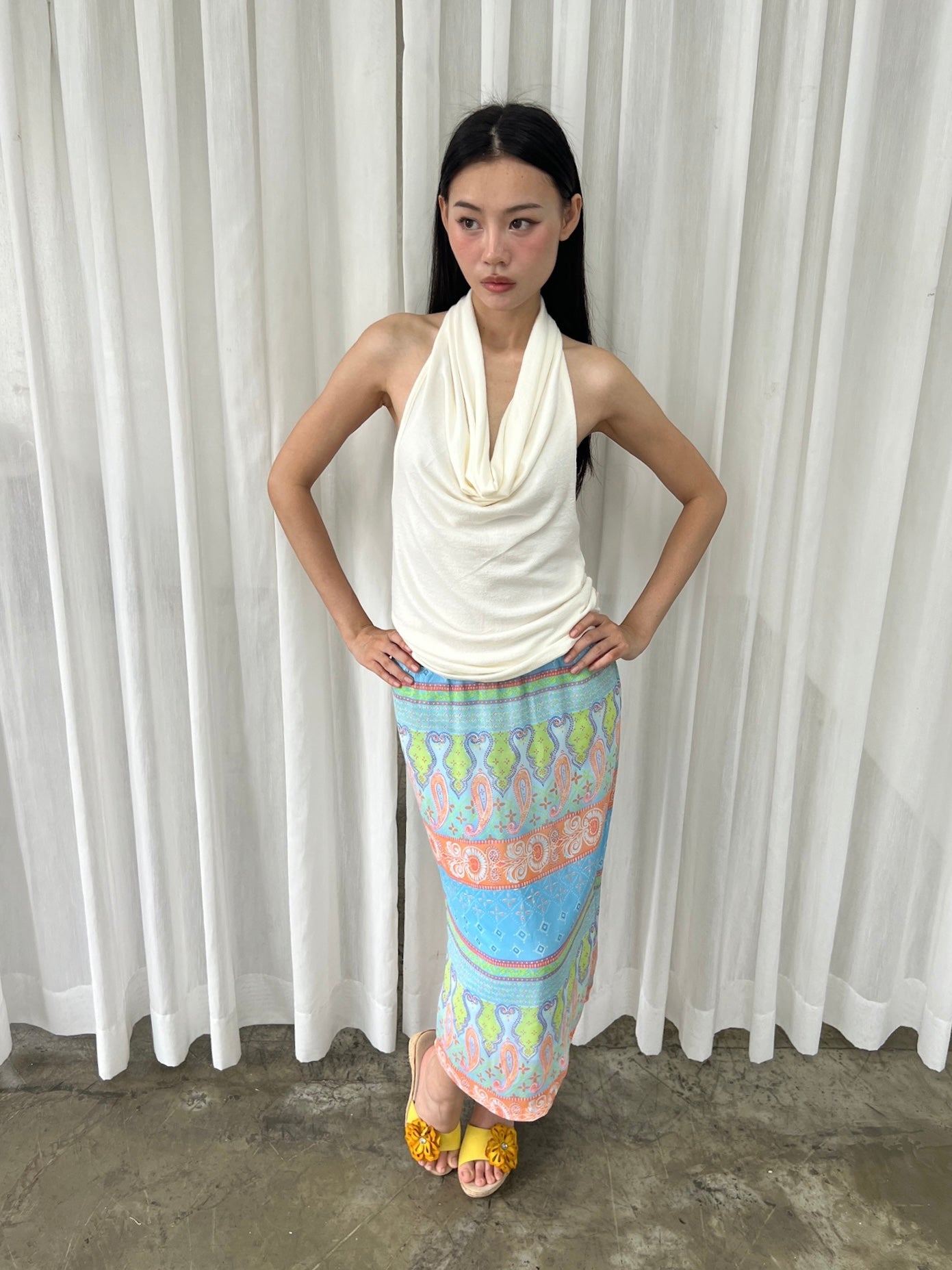 Summer midi skirt