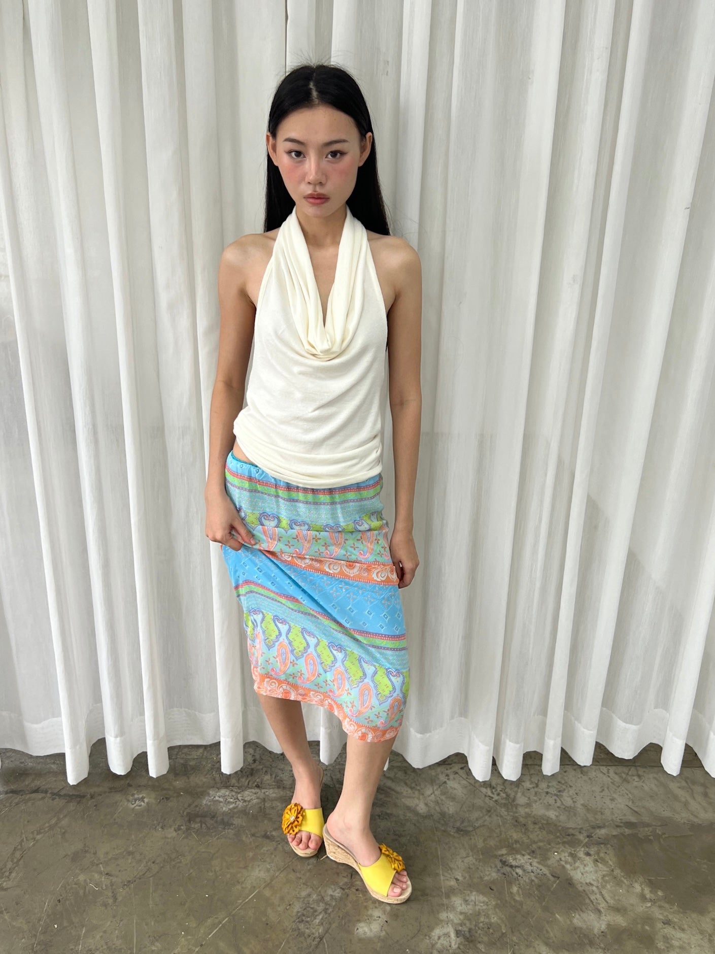Summer midi skirt