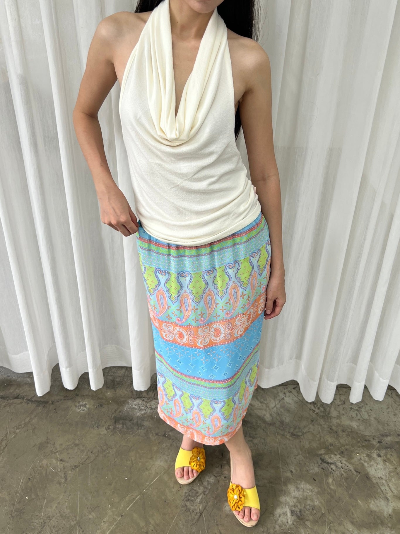 Summer midi skirt
