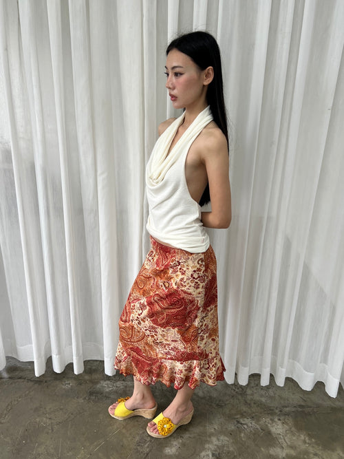 Autumn midi skirt