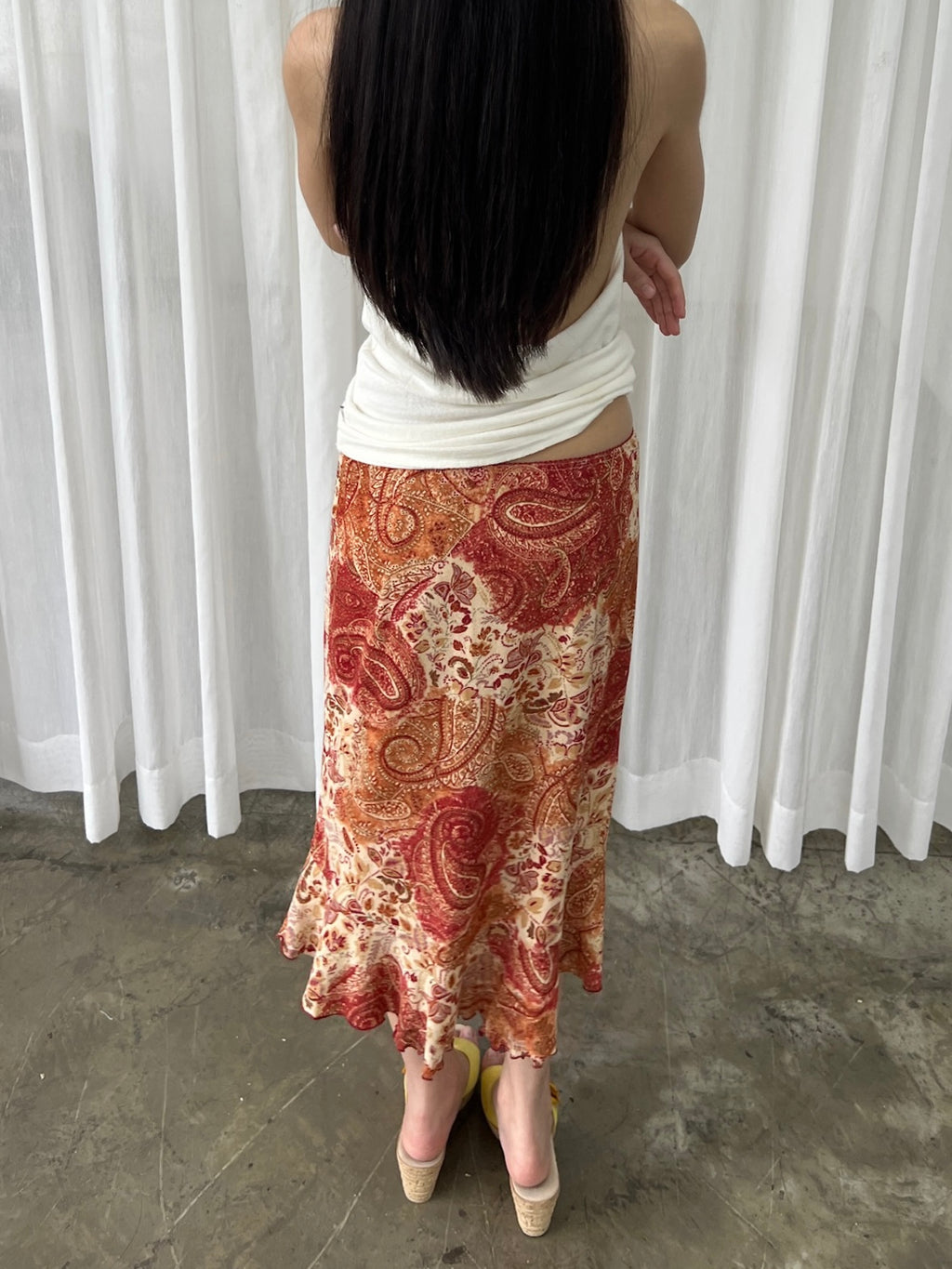 Autumn midi skirt