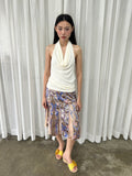 Panel midi skirt