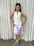 Layered floral skirt