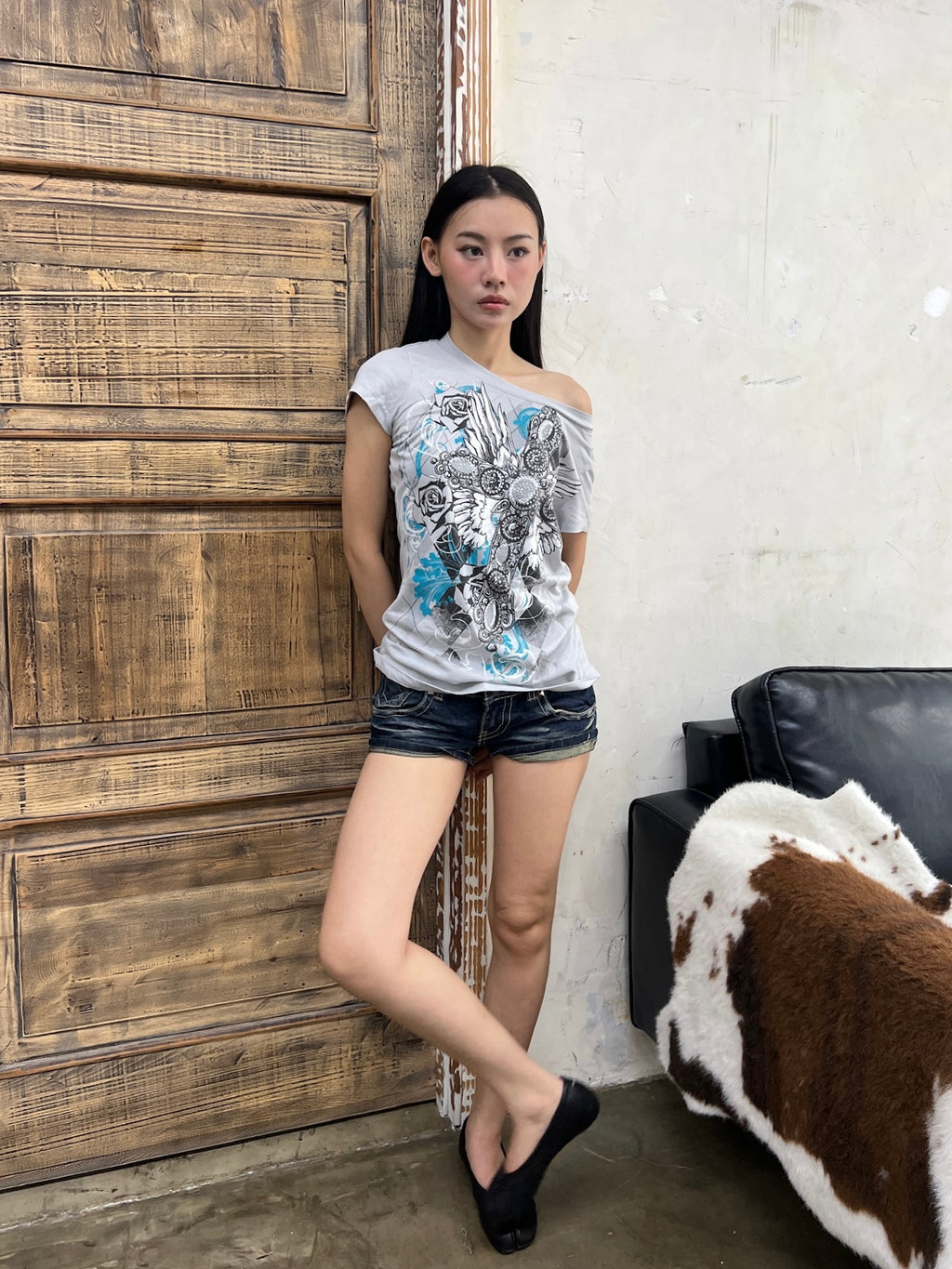 Fallen angel graphic tee
