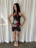 Tropical hibiscus tankini set