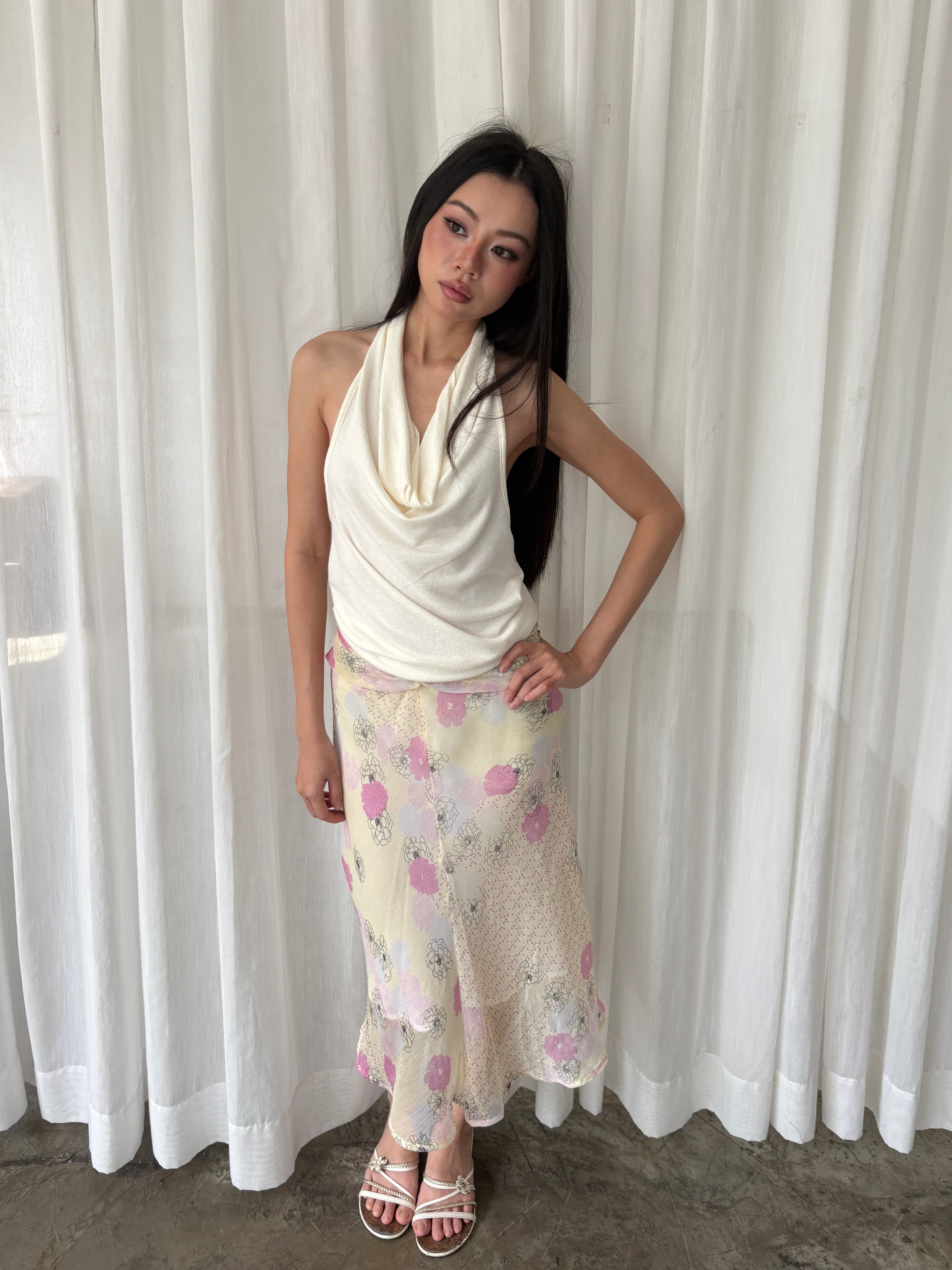 Silk garden skirt