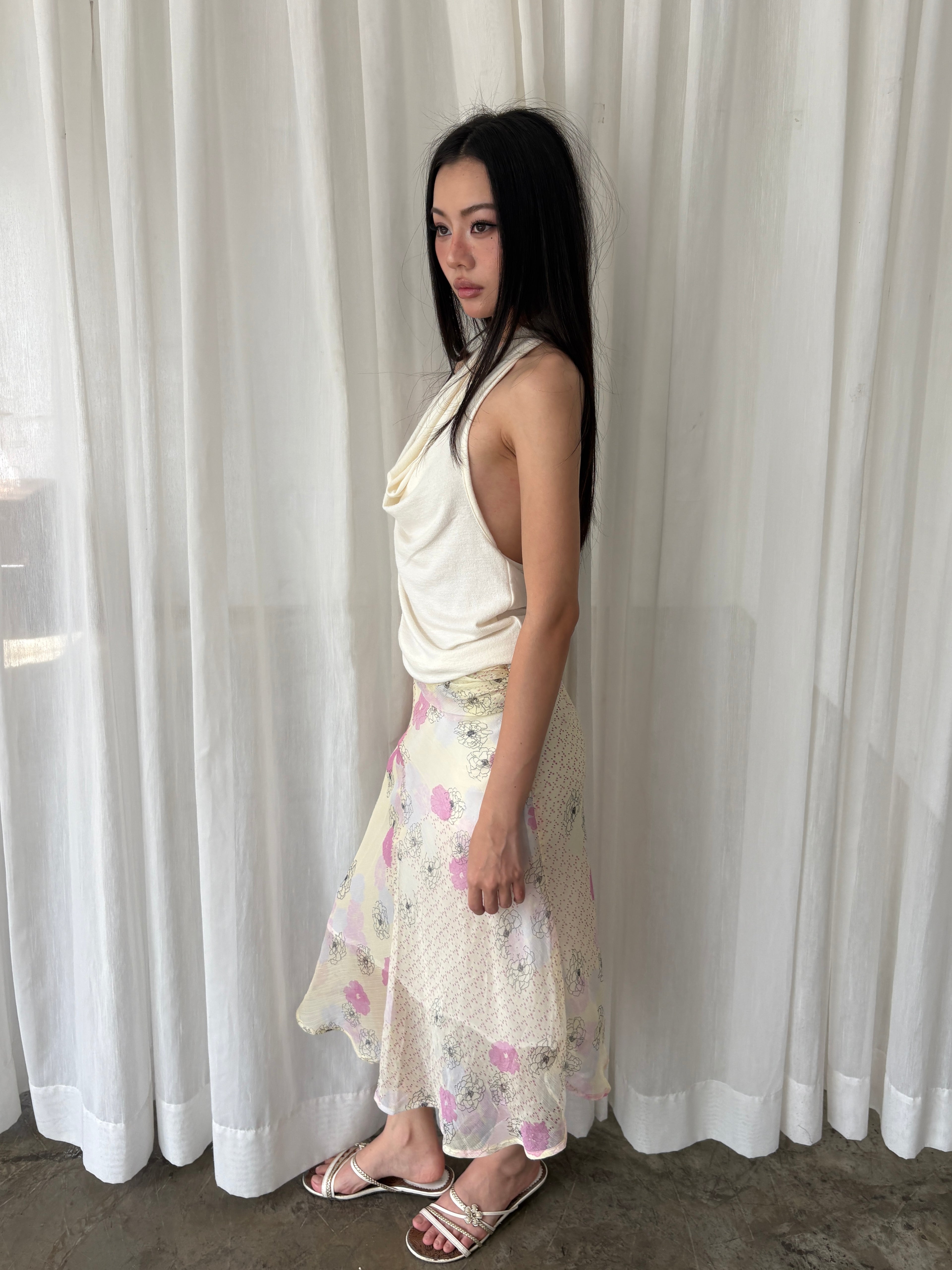 Silk garden skirt