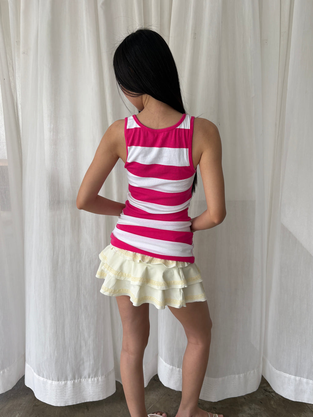 Aeropostale striped henley tank