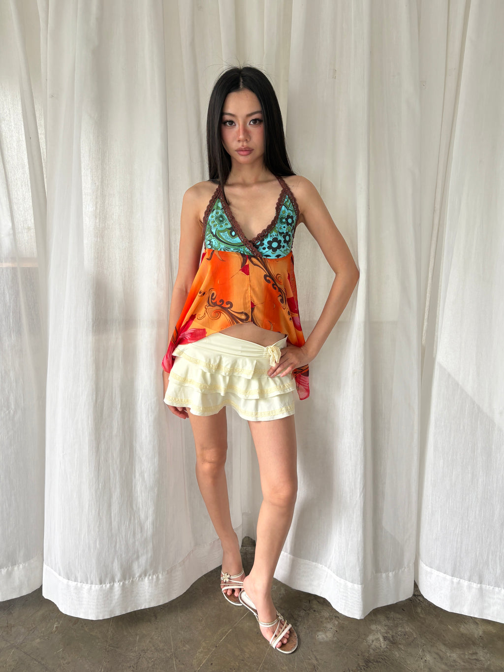 Sunset halter top