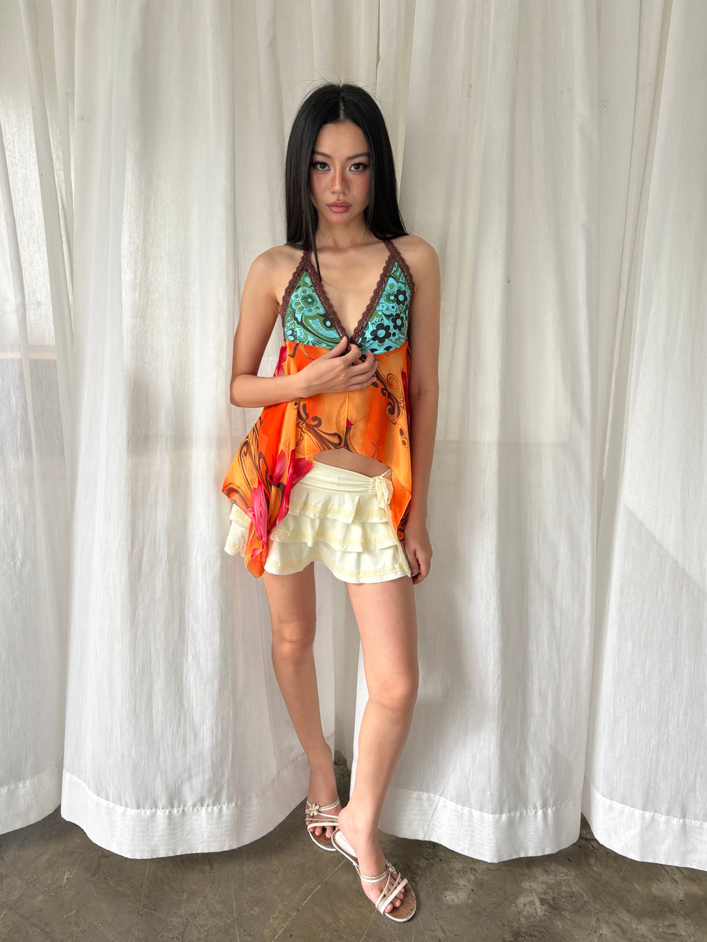 Sunset halter top
