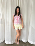 Polka dot bow top