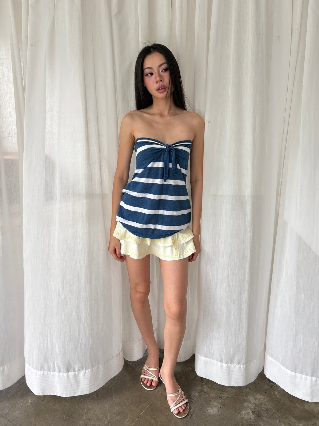 Aeropostale striped bubble tube top