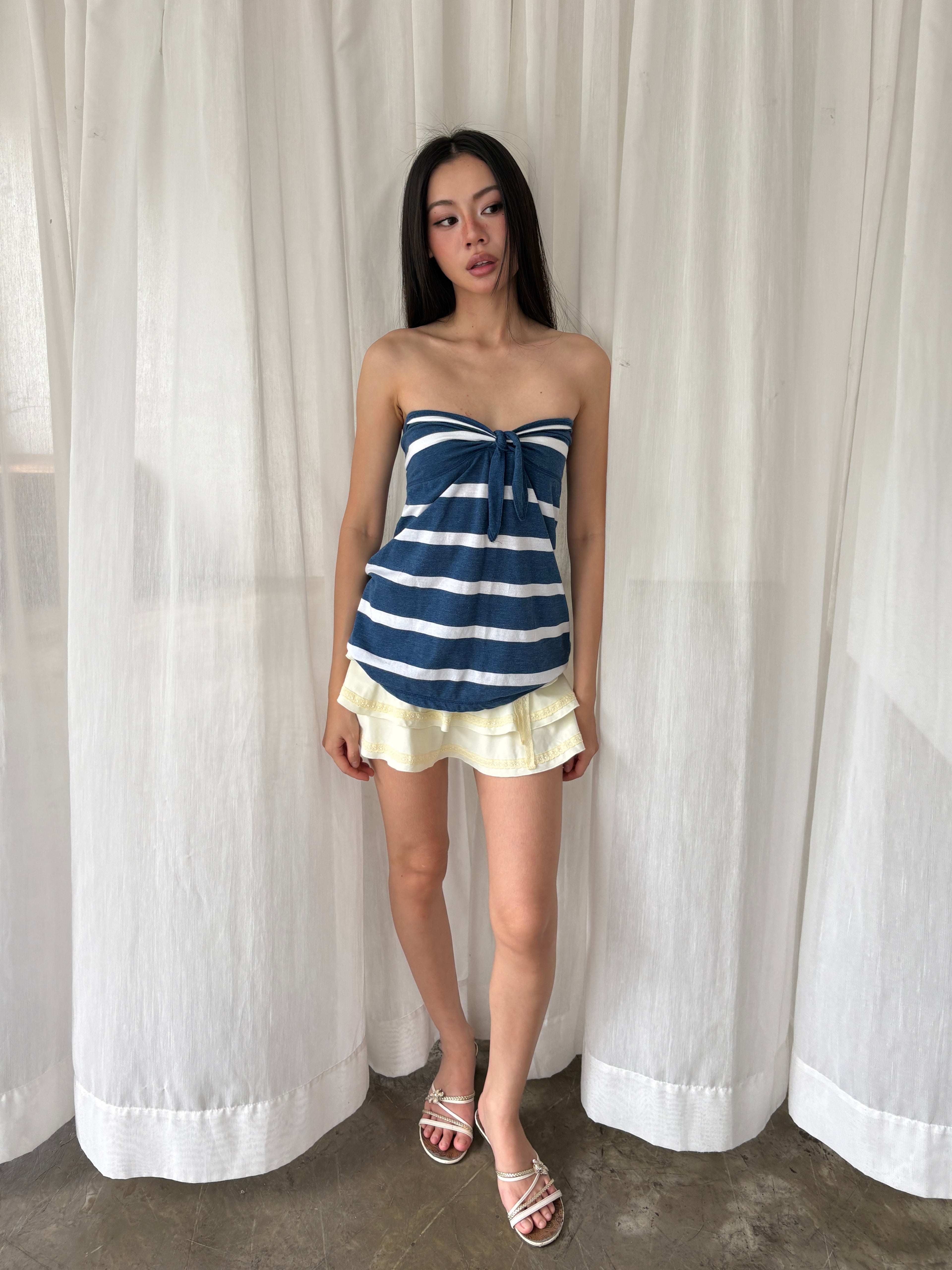 Aeropostale striped bubble tube top