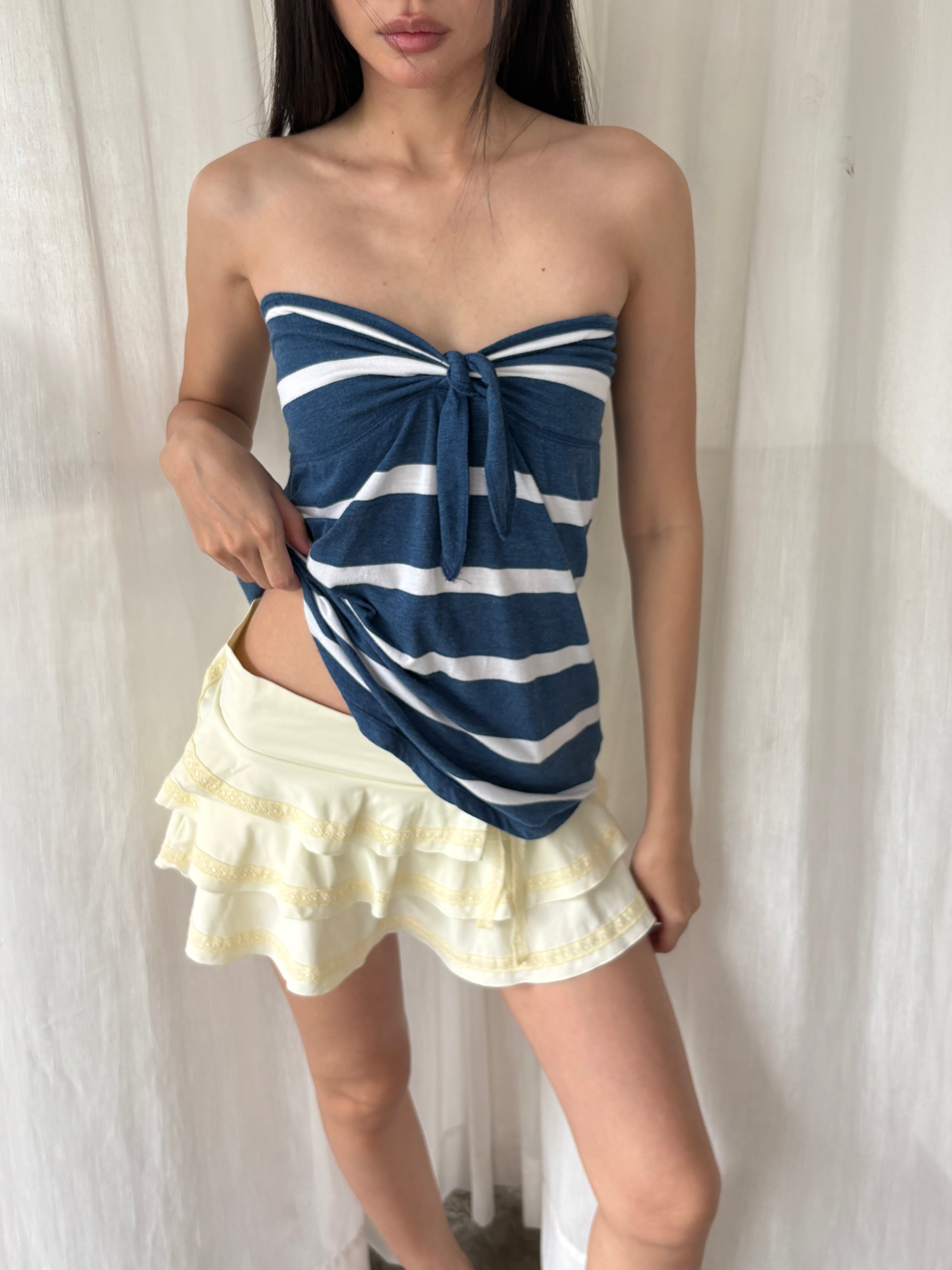 Aeropostale striped bubble tube top
