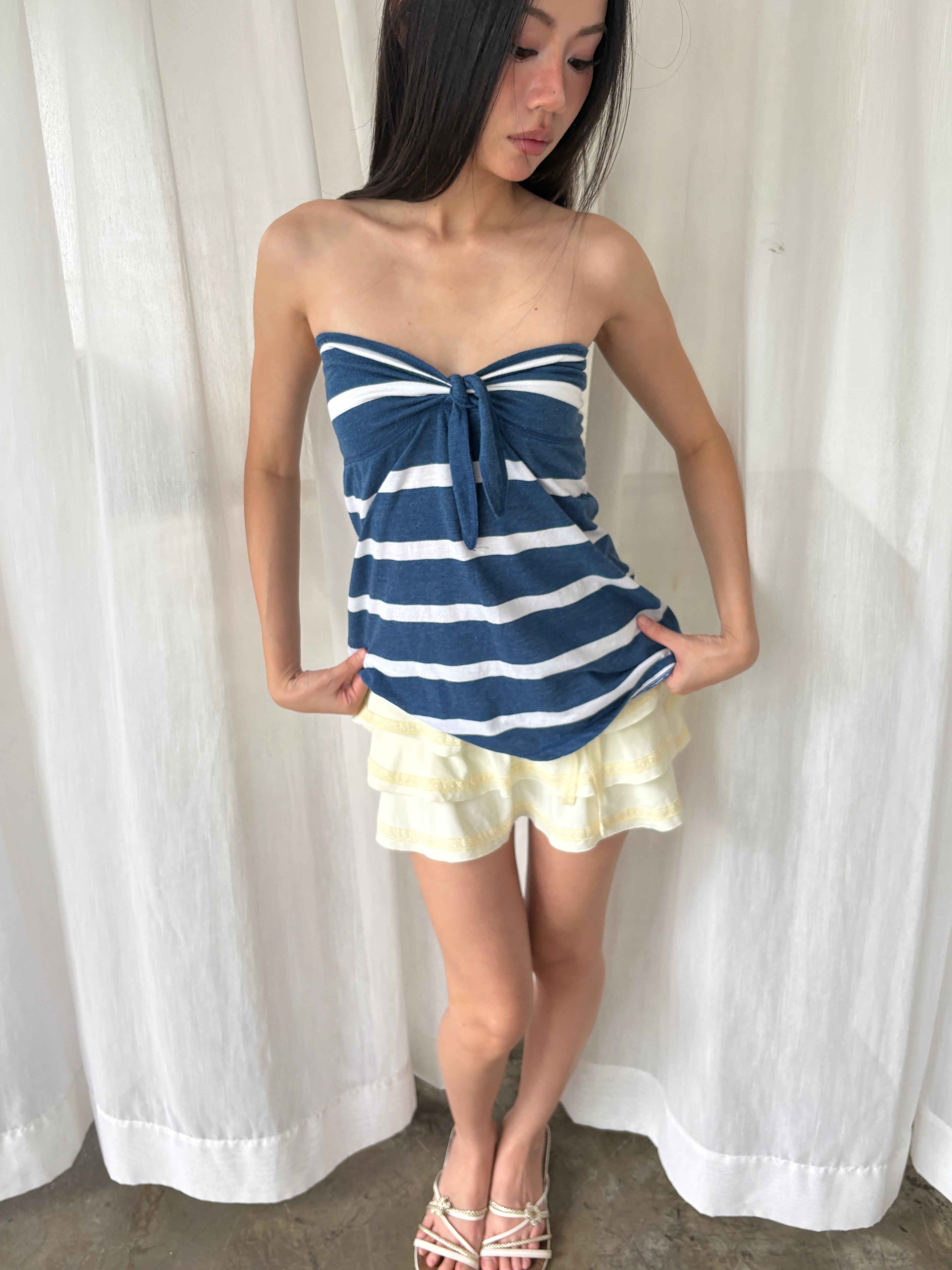 Aeropostale striped bubble tube top