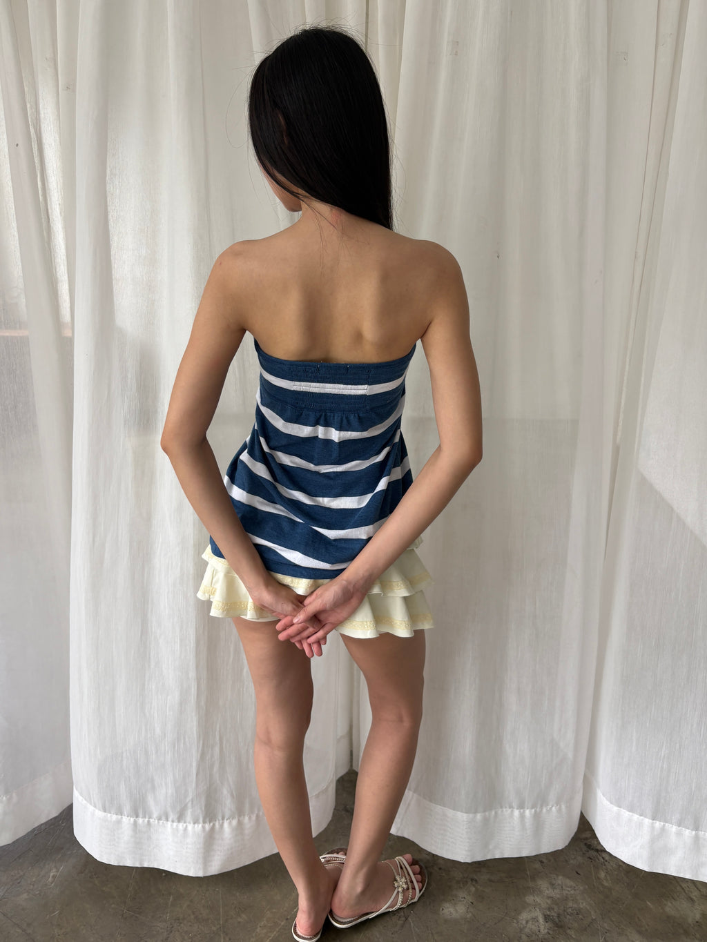 Aeropostale striped bubble tube top