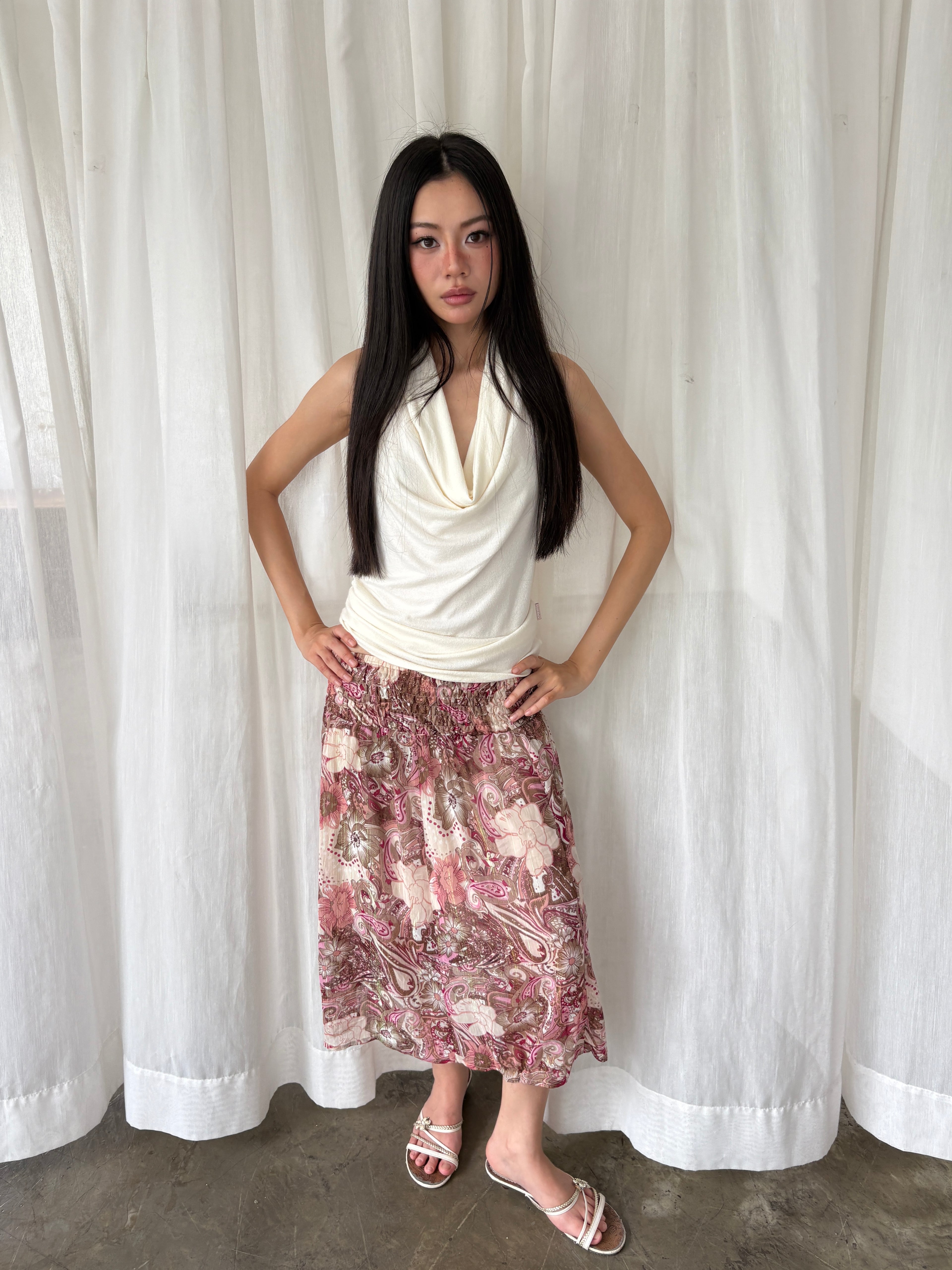 Paisley strapless mini dress