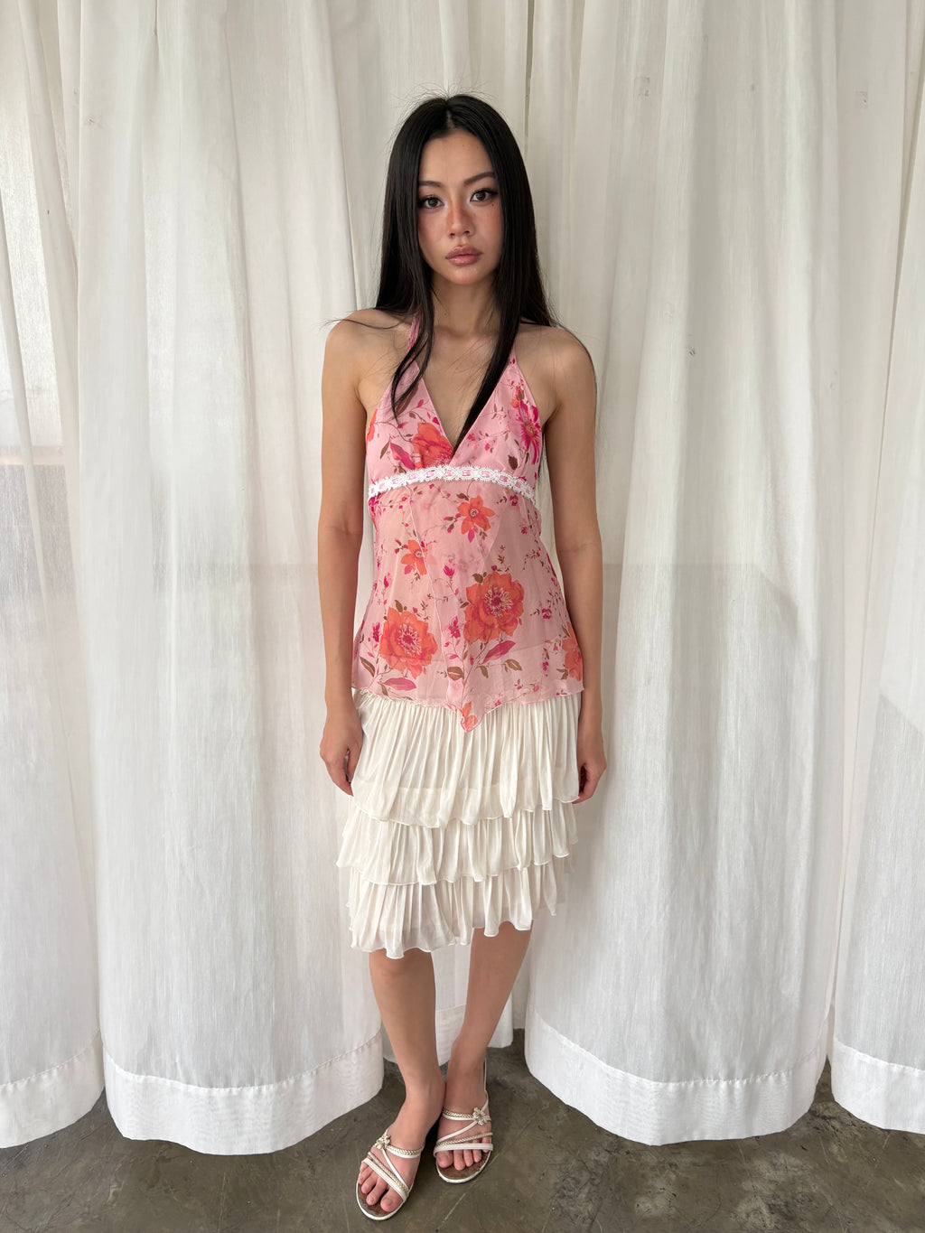 Sweet floral halter