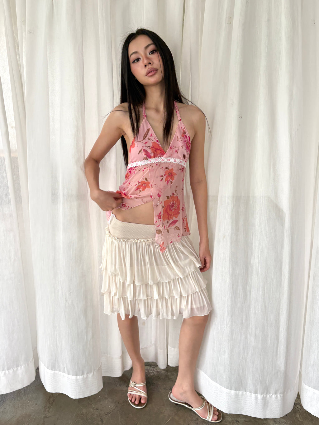 Sweet floral halter
