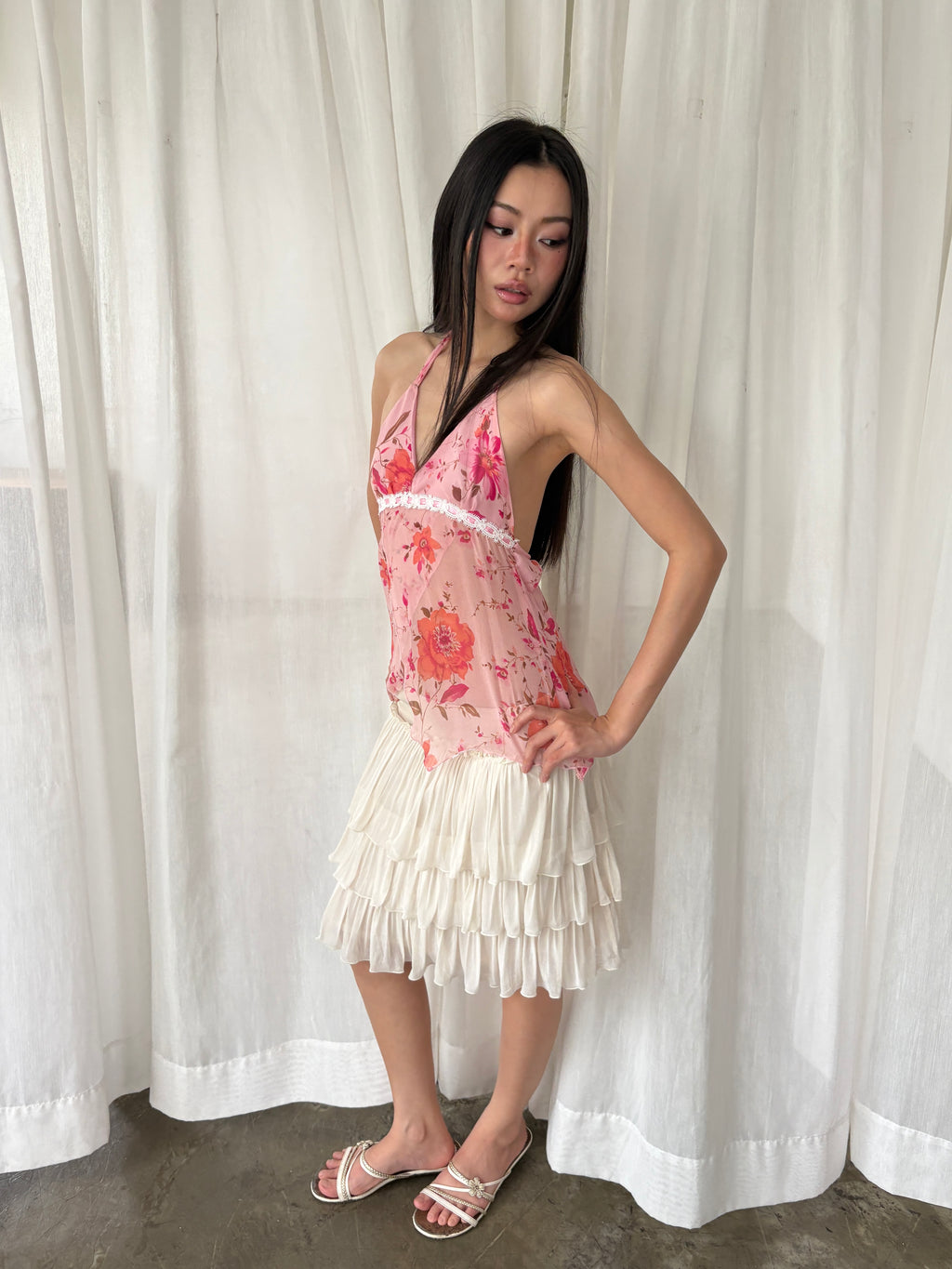 Sweet floral halter