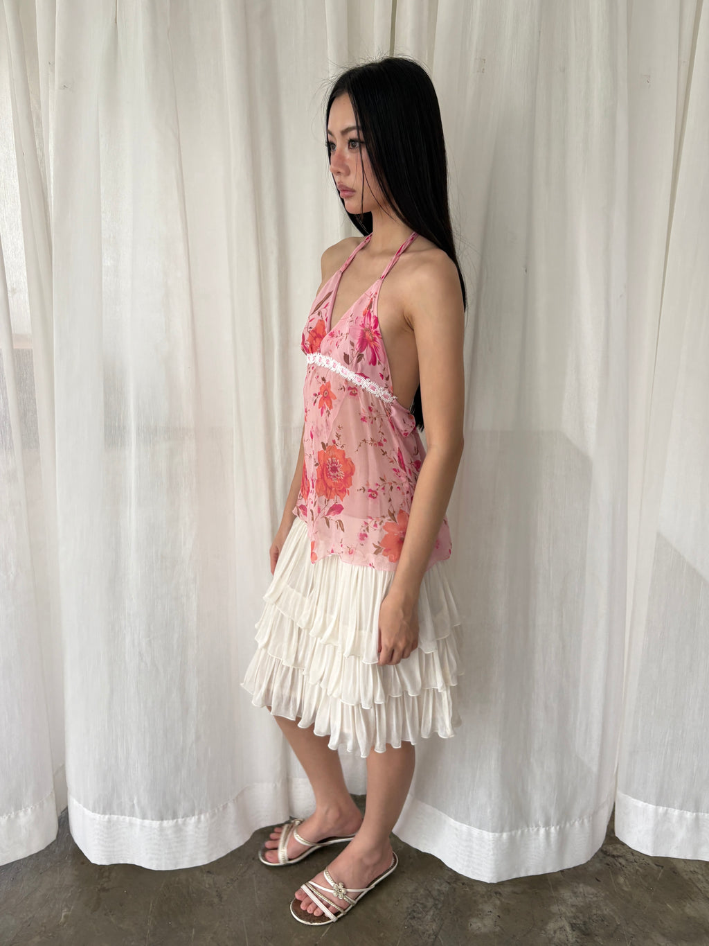Sweet floral halter