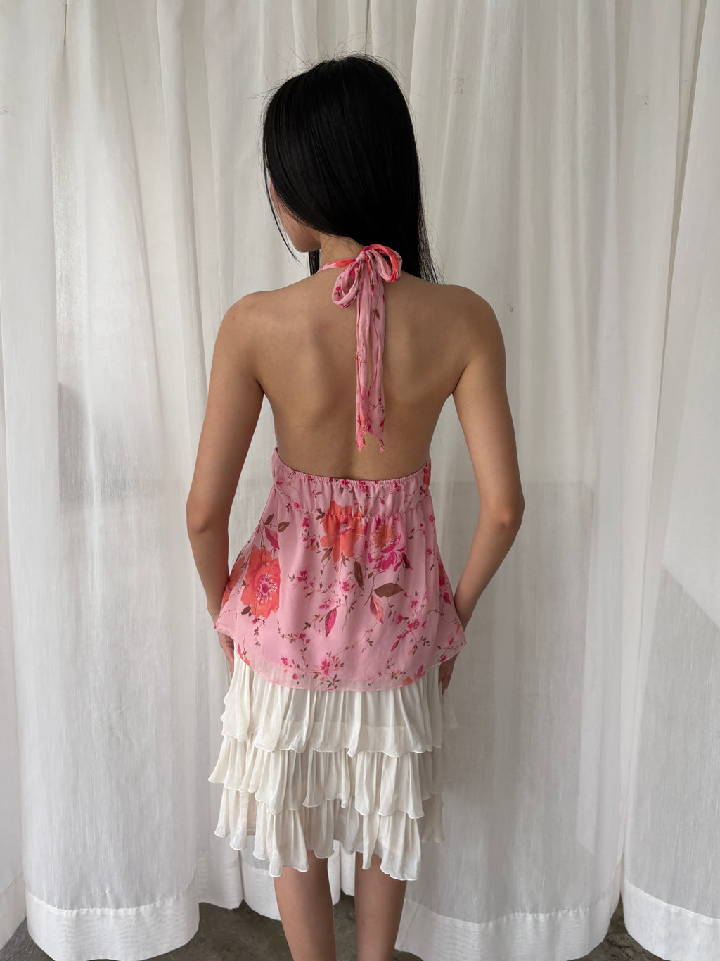 Sweet floral halter