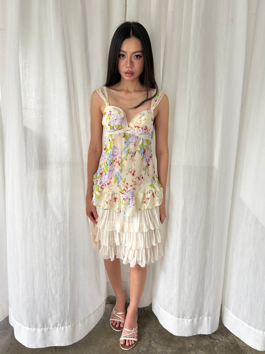 Floral corset top