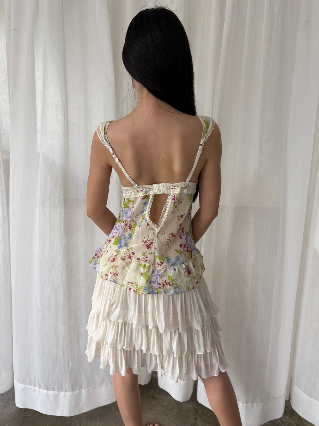 Floral corset top