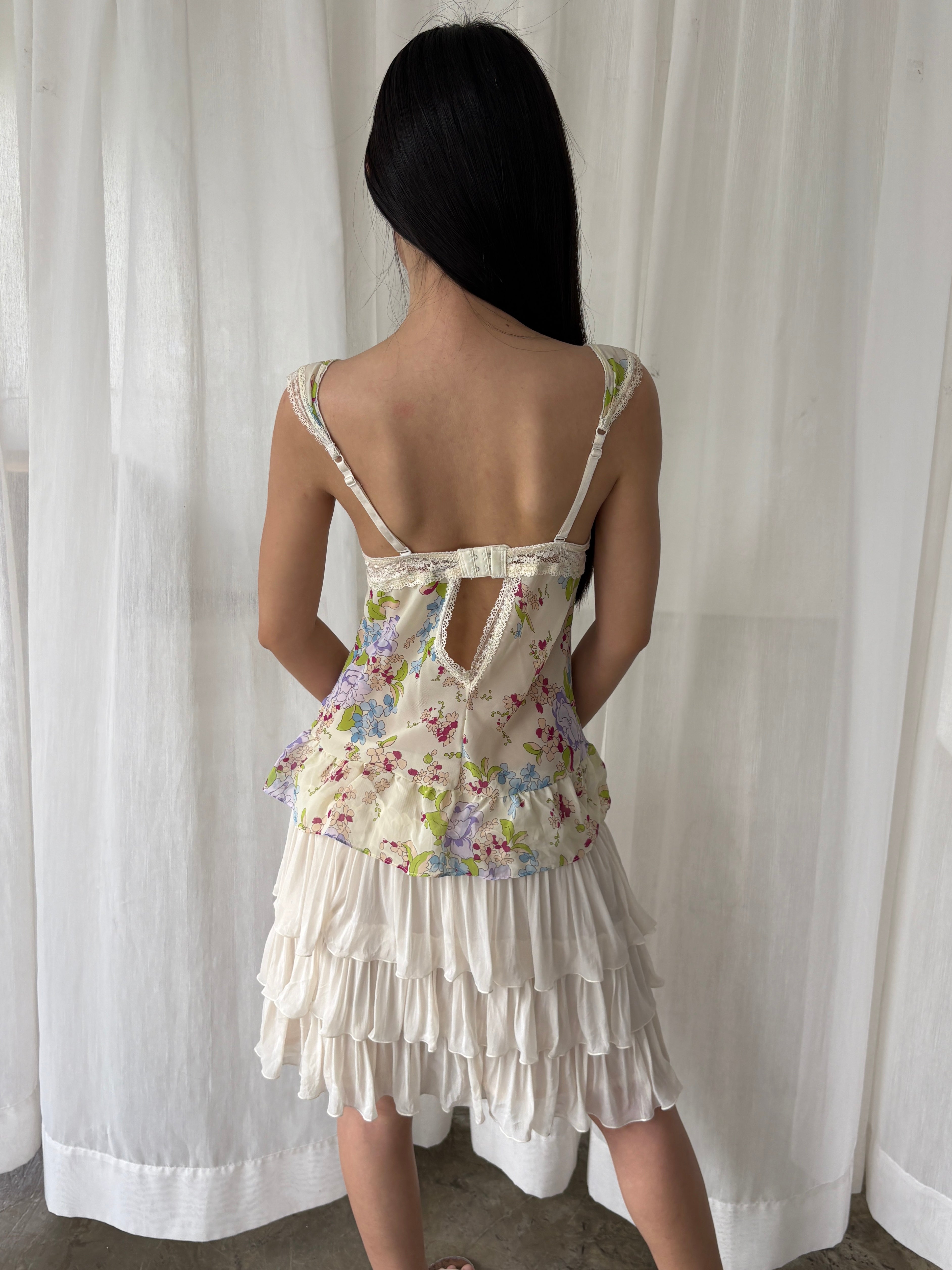 Floral corset top
