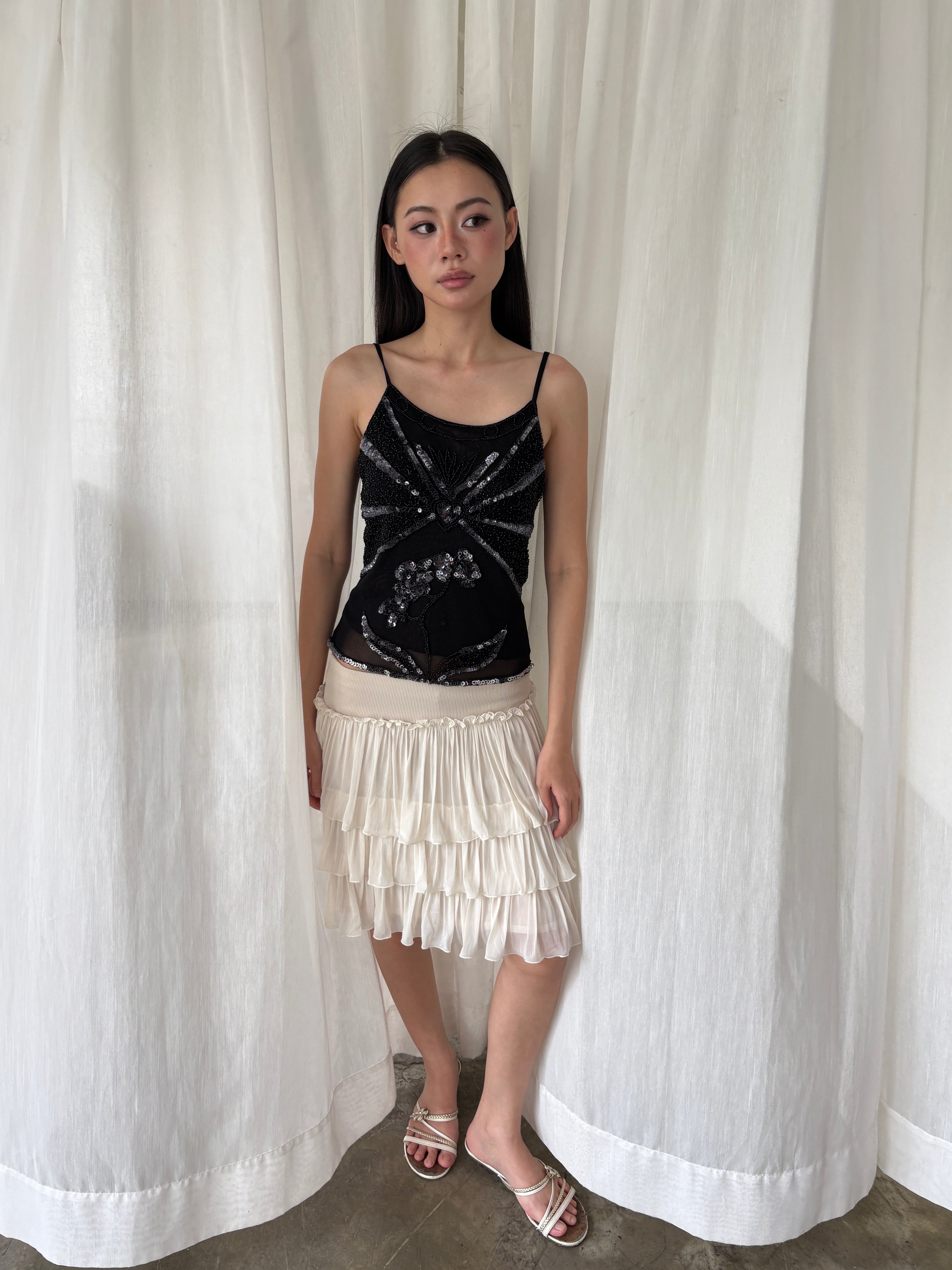 Ibiza beaded camisole