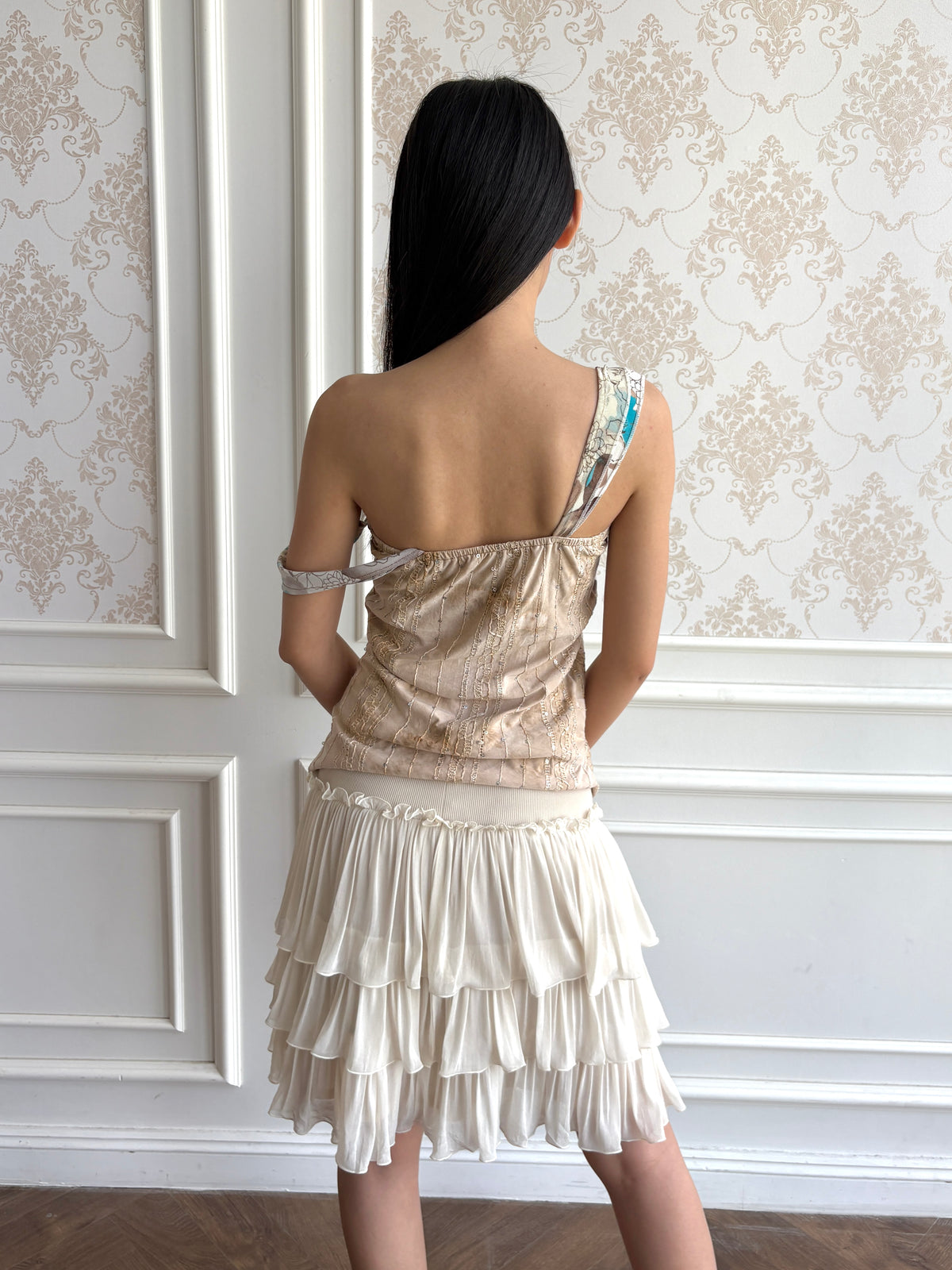 Floral off shoulder blouse