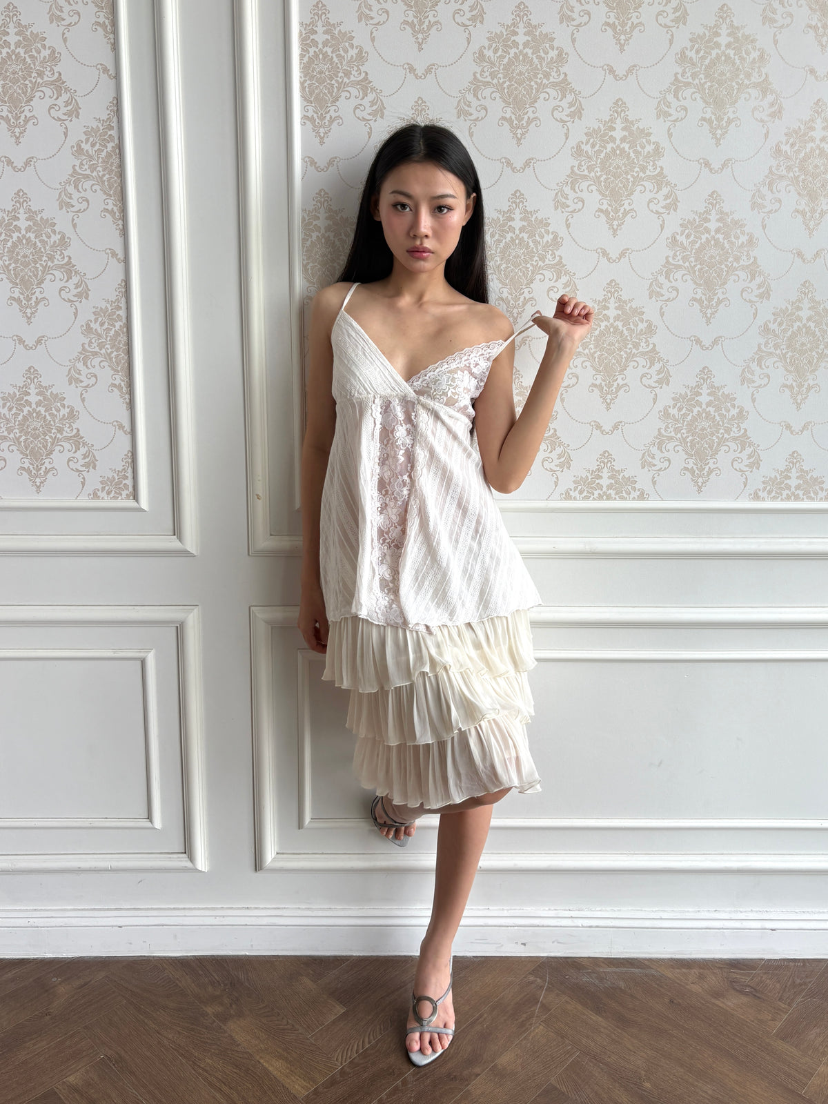Ivory lace camisole