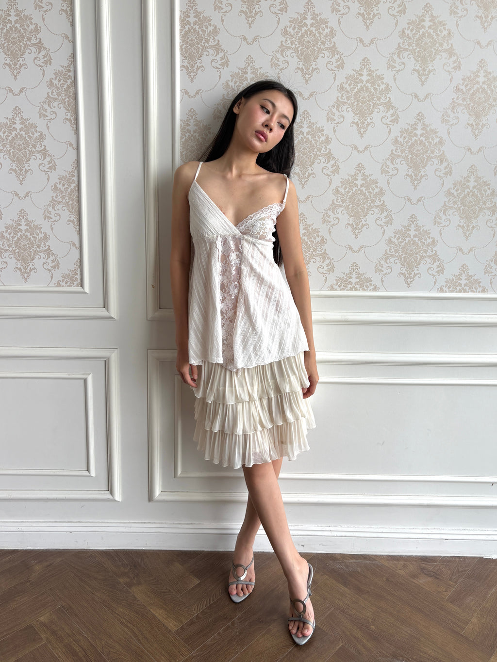 Ivory lace camisole