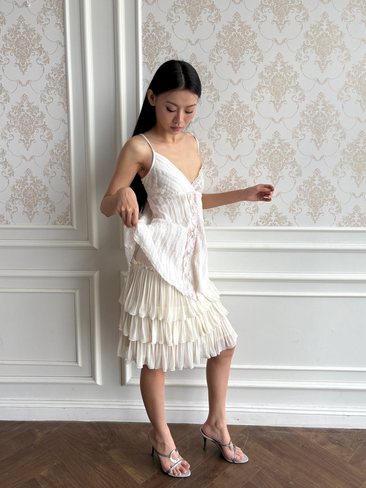 Ivory lace camisole