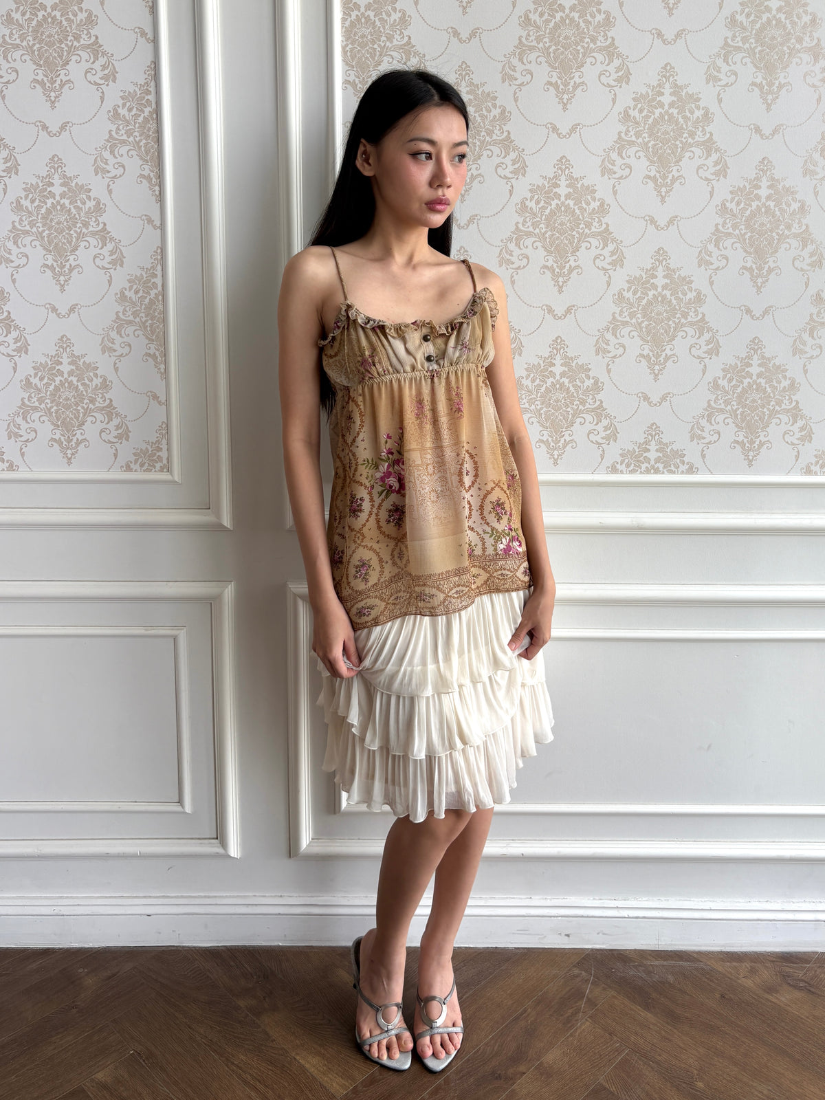 Ornamental bustier camisole