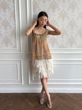 Ornamental bustier camisole