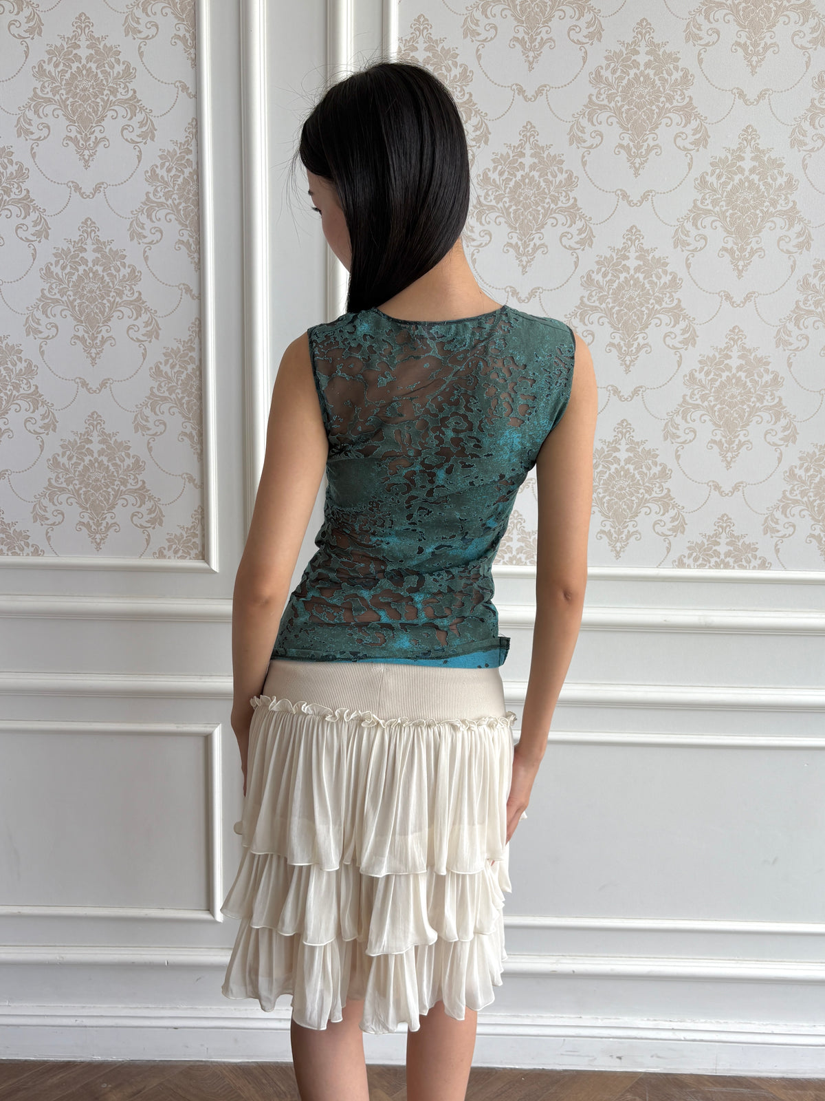 Tidal ruched top