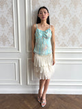 Aqua paisley camisole