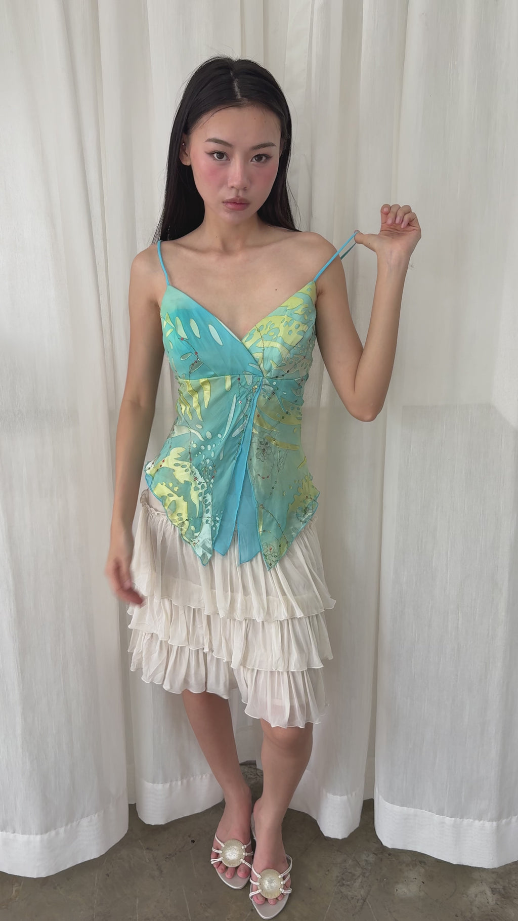 Lagoon print camisole