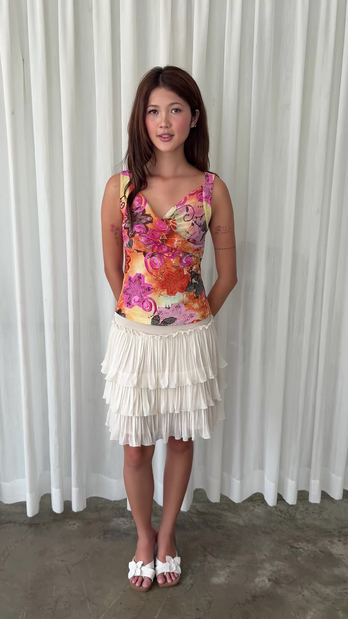Sunset off shoulder blouse