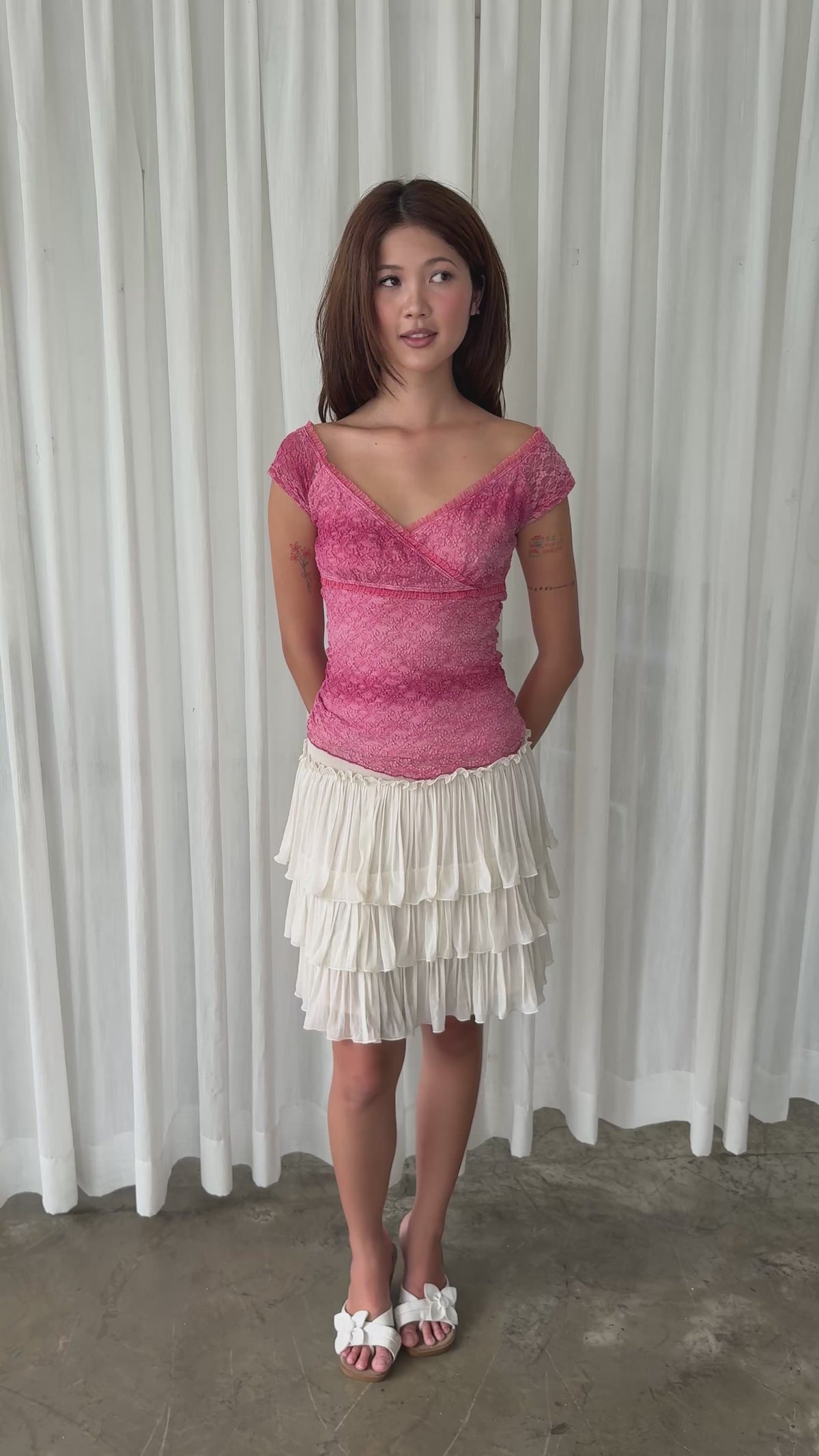 Rave ombré  lace top
